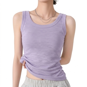 Wholesale <b>Women</b> Embroidered Tank Top Premium Cotton <b>Sleeveless</b> Casual <b>Shirt</b> Custom Logo Private Label Manufacturer - Product Image 3