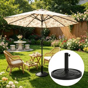 Base per Ombrellone da Giardino 10ft, Impermeabile in Poliestere, per Cortile, Patio, Palestra, Applicazioni Esterne, Raggio 2,7m - Product Image 6