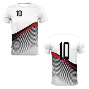 Camiseta de fútbol para hombre de diseño duradero, ropa deportiva transpirable, 100% poliéster, diseño de sublimación personalizado, camiseta de fútbol de manga corta - Product Image 3