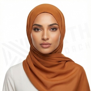 ผ้าคลุมศีรษะฮิญาบสำหรับผู้หญิง สีพื้น ผ้าโพลีเอสเตอร์คุณภาพสูง ระบายอากาศได้ดี เนื้อผ้าเจอร์ซีย์ นุ่มสบายผิว เหมาะสำหรับสวมใส่ทุกวัน ผ้าพันคอแบบตะวันออกกลาง - Product Image 6