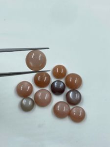 Piedra Lunar de Alta Calidad, Colores Mezclados, Corte Brillante Redondo, 11 Piezas, Piedra Natural de 47.20 Quilates para la Elaboración de Joyas - Product Image 2