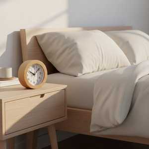 Solid Wood Decorative <b>Clock</b> for Desk and Table - Product Image 1