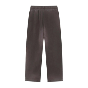 Pantalon Street Hip Hop personnalisable 360 GSM délavé à l'acide, taille élastique, devant plat, service OEM, tissu peigné, style universitaire - Product Image 6