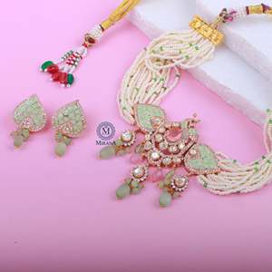 Tisha Moissanite Designer Choker Set-Fine Jewelry Set - Product Image 3