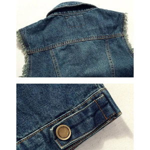 Chaleco de Mezclilla para Hombre, Invierno, Cómodo, Estilo Urbano, 100% Algodón, Ecológico y Transpirable, Tejido Ligero, Fácil de Usar, Servicio OEM - Product Image 3