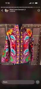 เสื้อแจ็คเก็ตซูซานีปักมือสไตล์วินเทจ ระบายอากาศได้ดี  งานถักลายดอกไม้สไตล์โบฮีเมียน สำหรับแบรนด์แฟชั่นบูติก - Product Image 3