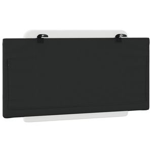 Cojín de Cabecera de Cuero Sintético Blanco y Negro de 39.4 Pulgadas de Ancho para Lectura y Descanso en la Cama - Product Image 6