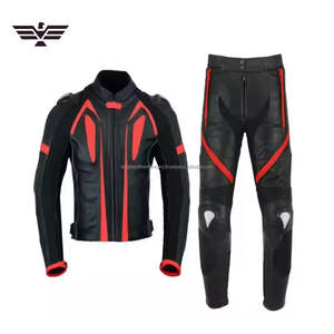 Nuevo Traje de Motociclismo de 2 Piezas para Hombre, Premium, Transpirable, para Todas las Estaciones, de Poliéster/Algodón, con Protección CE, Chaqueta de Motociclista - Product Image 4