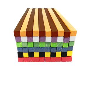 Palo de madera de 10 colores para niños, juguete de aprendizaje de matemáticas, palos de madera cuadrados, artesanía de madera y arte - Product Image 6