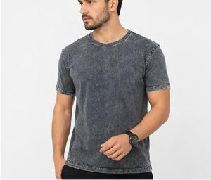 Camiseta Casual de Punto para Hombre, Cuello Redondo, Manga Corta, Corte Regular, Color Sólido, 100% Algodón Jersey - Product Image 3