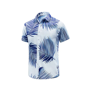Chemise Hawaïenne Homme Personnalisée - Service ODM Tissu Satin Manches Courtes Séchage Rapide Vêtements de Plage d'Été - Product Image 4