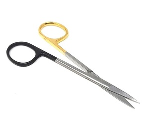 กรรไกรตัดกระจกตาแบบตรง ปลายละเอียด สำหรับการผ่าตัด ใช้ในงานแพทย์จักษุวิทยา ได้รับการรับรองมาตรฐาน ISO - Product Image 1