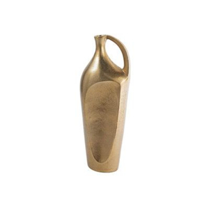 Florero de Metal Dorado Hecho a Mano, Moderno y Clásico, Diseño Novedoso, Personalizable, Versátil para Decoración del Hogar, Bodas y Mesas - Product Image 2