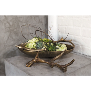 Support de panier en métal doré élégant et moderne avec motif floral, bol de service en verre transparent, décoration de fête et de maison, écologique et durable - Product Image 2