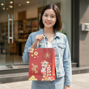 Bolsas de Papel para Compras con Diseño Personalizado, Acabado Mate de Lujo, Biodegradables y Ecológicas, con Asa, para Regalos, Decoración y Empaque - Product Image 3