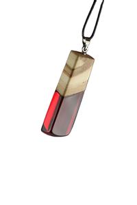 Collar de resina ecológico hecho a mano más vendido cuentas de madera personalizadas tamaño personalizable símbolo cristiano muy Popular - Product Image 4