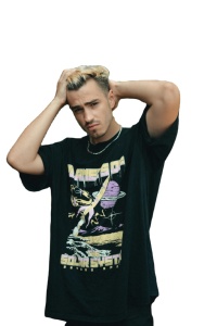 T-shirt à col rond pour hommes en coton dans différentes méthodes d'impression et matériaux T-shirt à col rond pour hommes en stock à vendre - Product Image 2