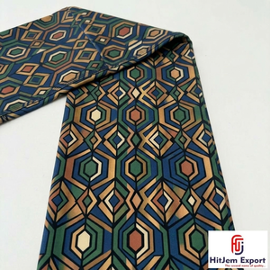 Fabricación de ropa de tela de lazo de poliéster personalizada de primera calidad con diseños de impresión de cera de personalización de logotipo por Hitjem Export Kinshasa - Product Image 1