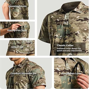 Chemises tactiques à manches longues pour hommes, en polyester pur, légères et respirantes, pour l'hiver, sublimation, sur mesure - Product Image 5