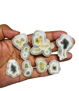 Cabochon de quartz solaire naturel, pierre précieuse en vrac, formes variées, toutes tailles, poli, certifié par un tiers, sans traitement, pour la joaillerie - Product Image 1