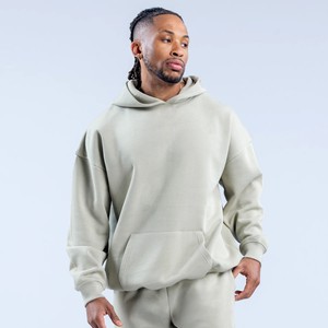 Sudadera con Capucha Personalizada al por Mayor con Logotipo Frontal para Hombre, Color Sólido, Manga Regular, Bolsillo, Resistente al Viento, Forro Polar de Poliéster/Algodón, 330g/450g - Product Image 6