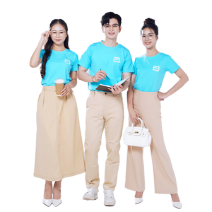 Conjunto de Uniforme Unisex de Poliéster Tejido para Cafetería, Restaurante y Panadería, Camiseta Polo y Delantal Personalizables, Ropa de Trabajo para Personal - Product Image 1