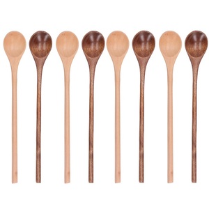 Offre Spéciale – Cuillère à café personnalisable en bambou naturel avec clip, outil de mesure en bois de luxe jetable pour fêtes, logo personnalisé - Product Image 2