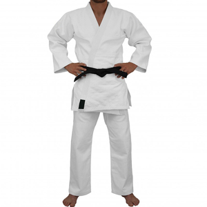 Uniforme de Karate para Hombre, Blanco, 100% Algodón, Duradero, Corte Regular, Talla Adulto, Kit de Ropa para Artes Marciales - Product Image 1