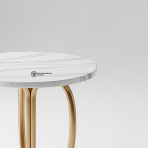 Luxury Industrial Marble Top <b>Stool</b> Gold Metal Base Eco-Friendly Handmade Durable Accent <b>Stool</b> for Living Room Entry Warehouse - Product Image 4