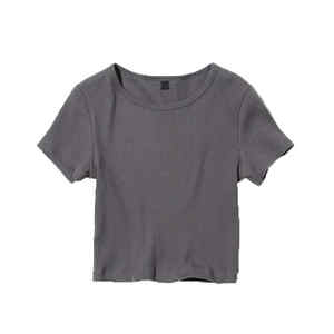 T-shirt court à manches courtes pour femme, mode estivale, meilleur design, bonne qualité, t-shirt court pour femme - Product Image 4