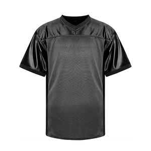 Service OEM, conception personnalisée, jersey de football américain en maille antibactérienne à séchage rapide, imprimé par sublimation, jaune royal et blanc - Product Image 6