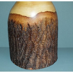 Jarrones Decorativos de Madera de Mango Tallados a Mano al por Mayor |   Decoración Artesanal Marrón Natural - Product Image 3