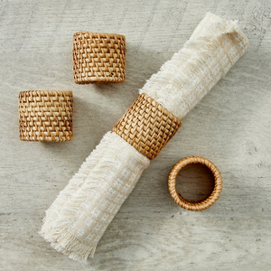 Nuevo diseño de anillo para servilletas de ratán natural tejido a mano, estilo bohemio, elegante para decoración de mesa en bodas y fiestas al mejor precio. - Product Image 3