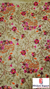 Tissu Jacquard de Luxe en Dentelle Tissée 100% Polyester Enduit PA Anti-Bactérien Ignifuge Poids Moyen pour Vêtements et Artisanat - Product Image 2