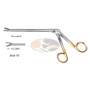 JACKBILLY Rongeur Manual de Acero Inoxidable de Alta Calidad para Discos Intervertebrales, 10 Pulgadas, Ángulo de 45 Grados, Eje de Mordida de 2 x 10 mm - Product Image 5