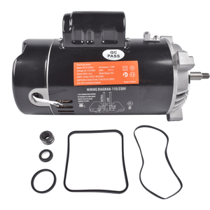 Motore di ricambio trifase/monofase da 1,5 HP per pompa piscina Hayward Super Pump A.O. Smith Century Maxflo Max E Glas con Kit GO da 3 Pollici - Product Image 2