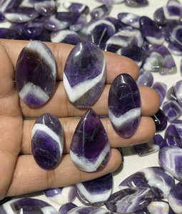 Top Quality Chevron Amethyst Natural Mix Shape Healing Cabochon Lot Wholesale Price Loose Gemstones For Jewellery - Product Image 4