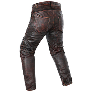 Pantalon en cuir slim fit de qualité supérieure, design personnalisé, tendance et respirant, pantalon en cuir pour homme de haute qualité avec service personnalisé - Product Image 6