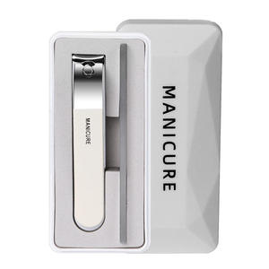 Factory Direct Sales Portable Large Nail Clippers Ground Glass File Set Personal Nail Care Cutting Tool Made Plastic Fingers - Product Image 1