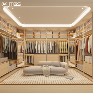 MZG Prix usine Chine Système de rangement modulaire en métal à mailles réglables sur mesure pour dressing et chambre à coucher - Product Image 1
