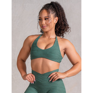 women yoga <b>set</b> high waist leggings sports bra <b>set</b> seamless fitness workout gym wear breathable stretch - Product Image 4