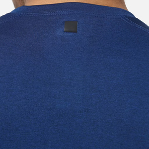 Men's <b>Navy</b> Blue O-Neck Short Sleeve Printed T-Shirt Knitted Breathable Eco-Friendly Quick Dry Streetwear - Product Image 5