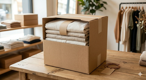 Portable Heavy-Duty Reusable Eco-Friendly Customized Size Corrugated Board Packaging Clothes Shoes <b>Socks</b> Embossing Custom Logo - Product Image 2