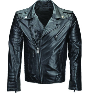 OEM Custom High Quality PU <b>Leather</b> Motorcycle Jacket Casual Zip Faux Biker <b>Coat</b> for Men Winter Season jacket for men - Product Image 3