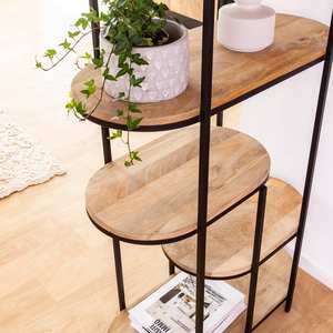 Estante Vandana Optima Arista de madera de mango y metal - Product Image 3