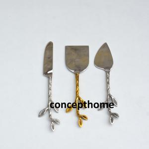 Ensemble de couteaux à fromage en acier inoxydable avec manches design branche de saule, écologiques, compatibles lave-vaisselle, outils de service pour la maison et la cuisine - Product Image 6