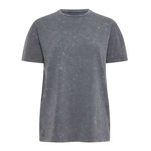 T-shirts pour femmes en coton 100% délavé à l'acide, coupe ample et oversize - Product Image 1