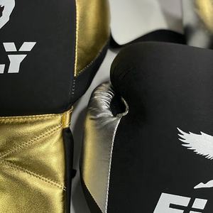 Nuevo Diseño de Última Generación, Guantes de Boxeo Personalizados con Cordones de Doble Color, Empuñaduras de Cuero Genuino, Juego de Guantes de Sparring, Protector de Cabeza para Entrenamiento - Product Image 4