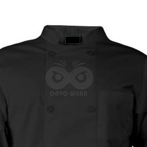 Veste de chef de cuisine de haute qualité à manches longues en tissu respirant, fournisseur d'uniformes de chef de restaurant - Product Image 4