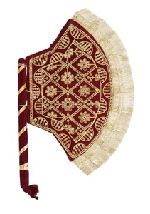 Ethnic Embroidered Tote <b>Bag</b> Boho Tribal Shoulder Hand held fan <b>Patchwork</b> Fringe for Daily Life - Product Image 3